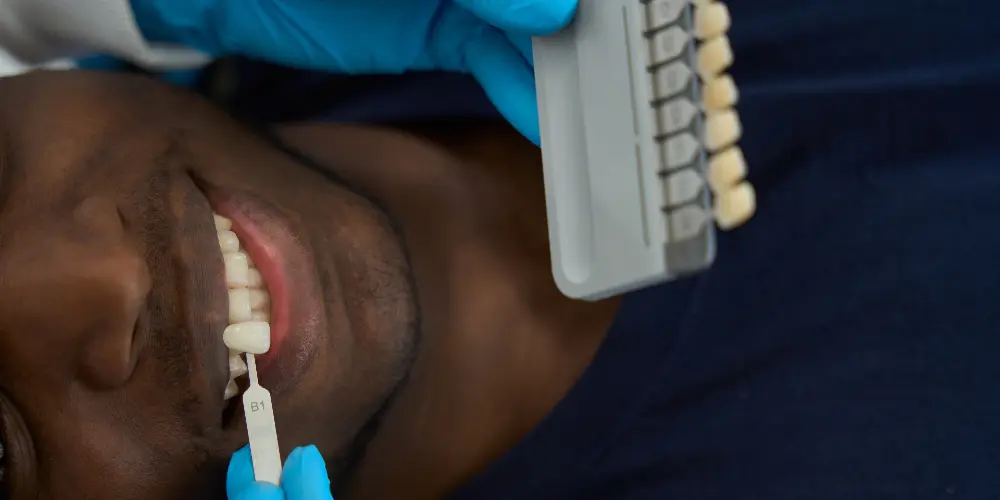 zirconia and porcelain crowns