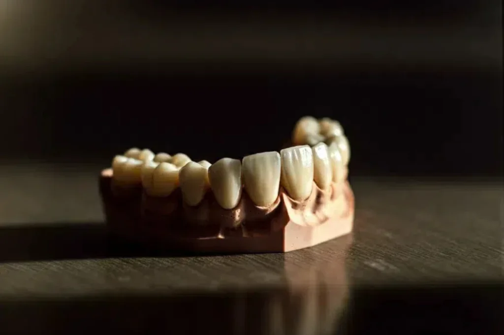 zirconia and porcelain crowns